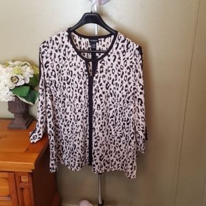 Woman's animal print blouse